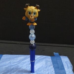 HOMEMADE DISNEY DOORABLES BEAST (BEAUTY AND THE BEAST) BEADED PEN
